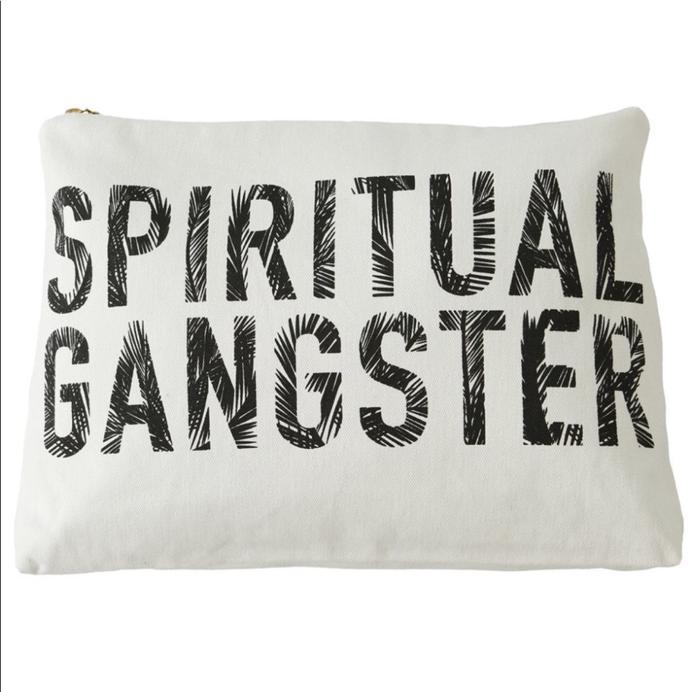 Spiritual gangster cosmetic bag